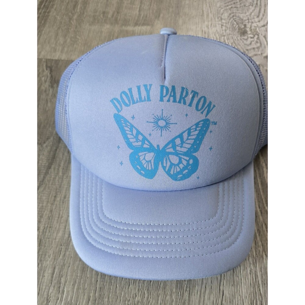 Dolly Parton Light Blue Butterfly Trucker Hat Mesh-Back Foam Cap NEW Licensed 🦋